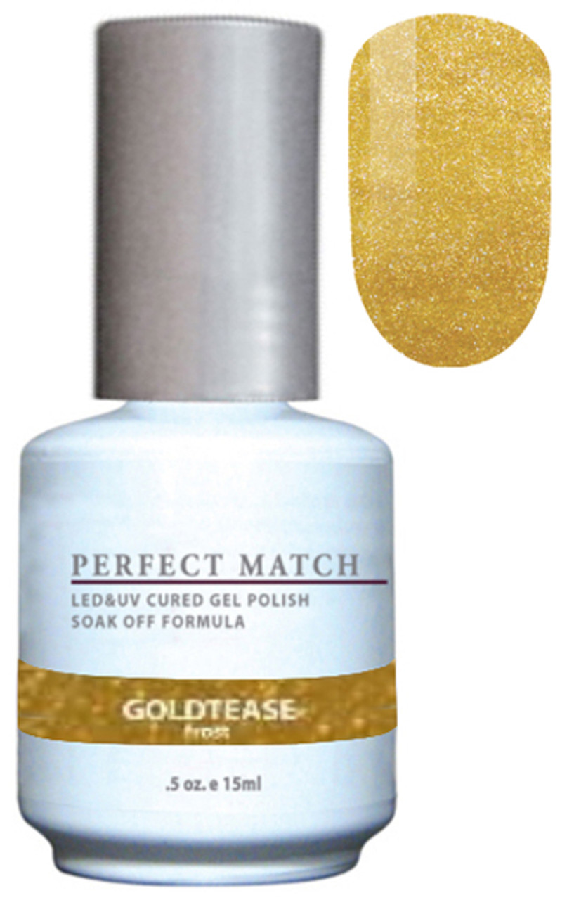 LeChat Perfect Match Gel Polish & Nail Lacque Goldtease - .5oz