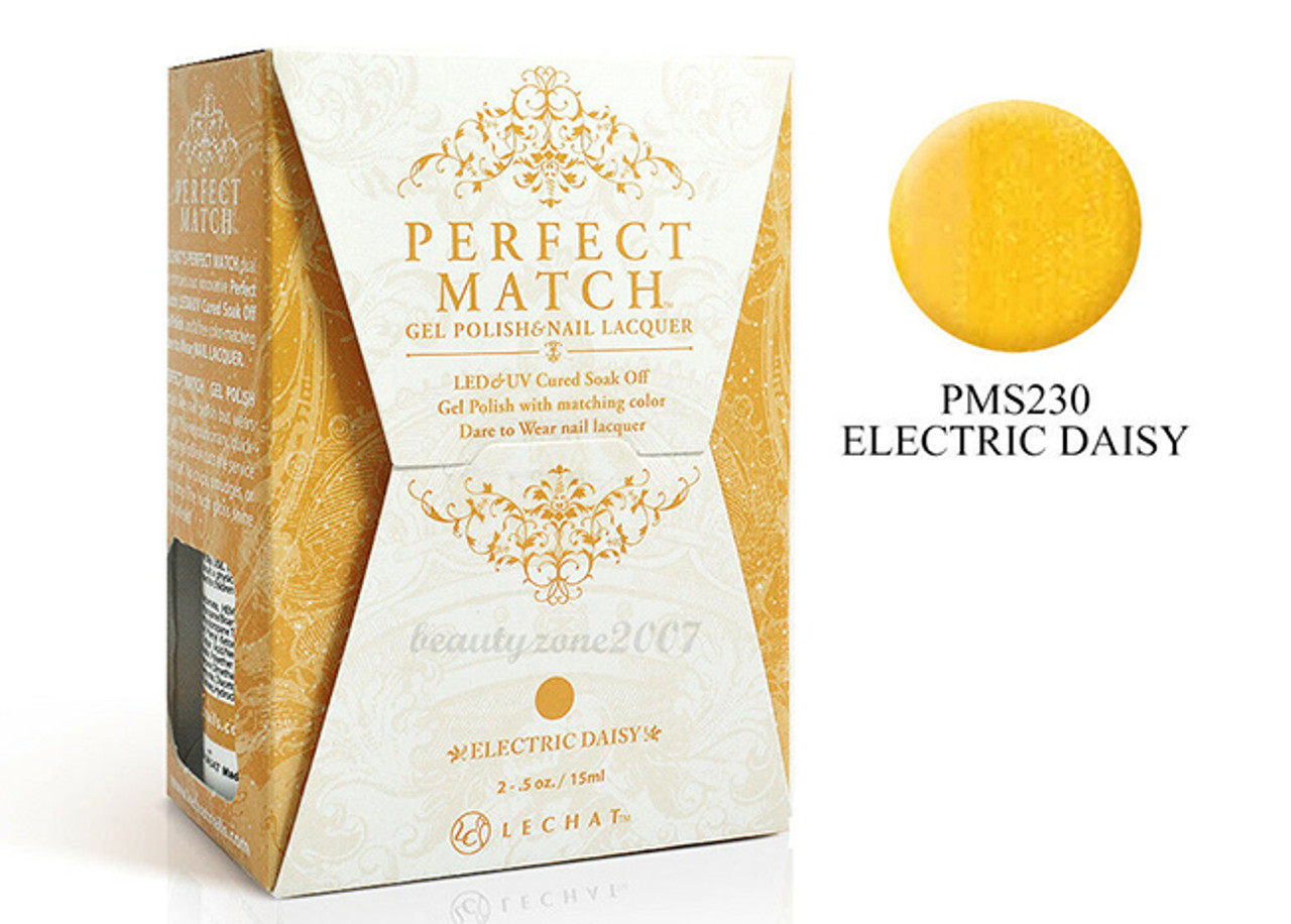 LeChat Perfect Match Gel Polish & Nail Lacquer Electric Daisy - .5oz