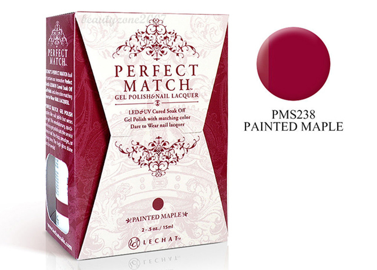 LeChat Perfect Match Gel Polish & Nail Lacquer Painted Maple - .5oz