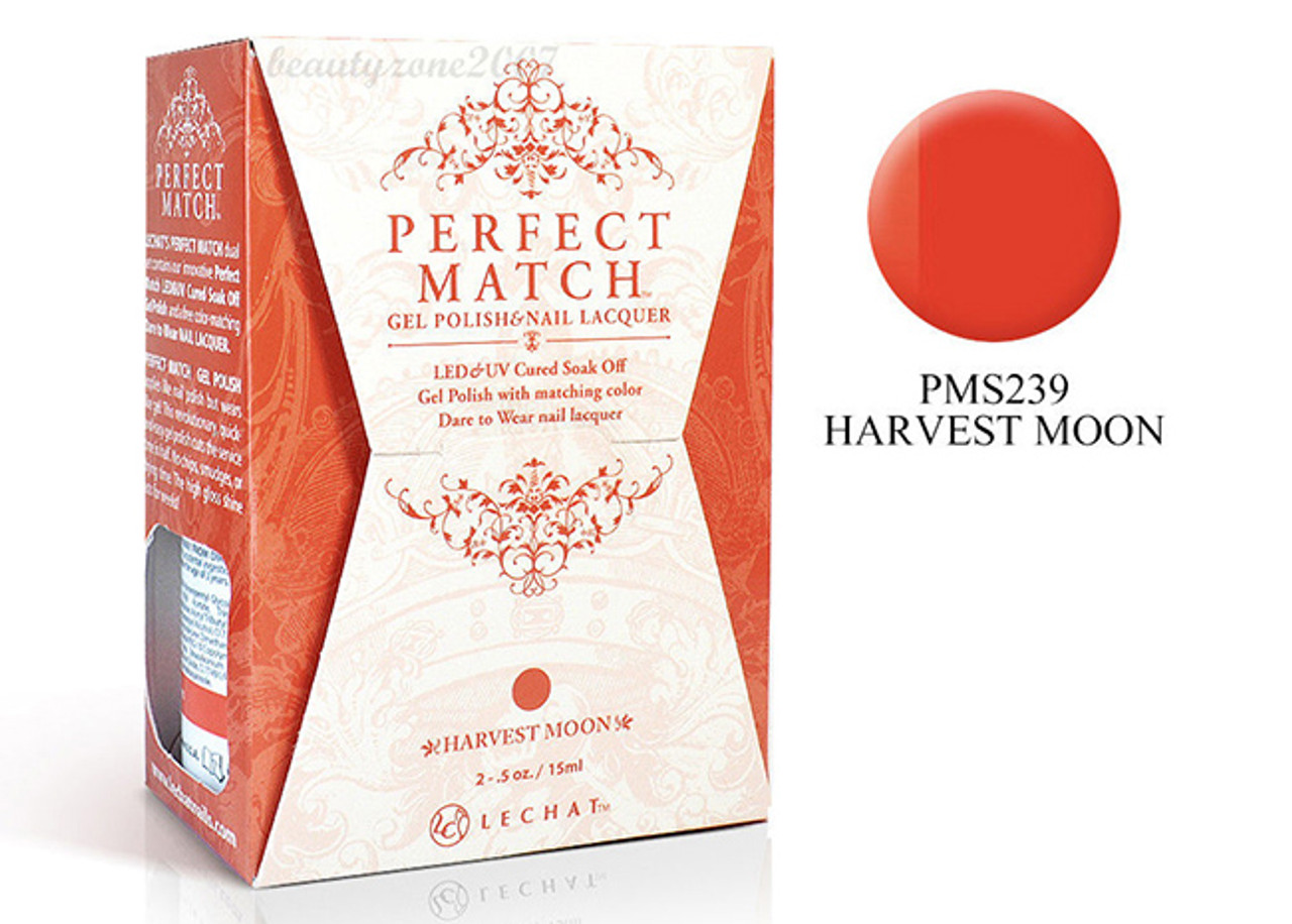 LeChat Perfect Match Gel Polish & Nail Lacquer Harvest Moon - .5oz