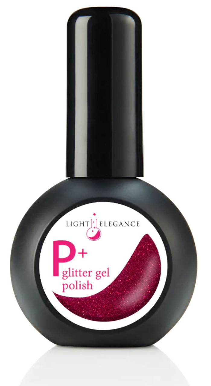 Light Elegance P+ Glitter Gel Polish Caught Red Handed - 15 ml