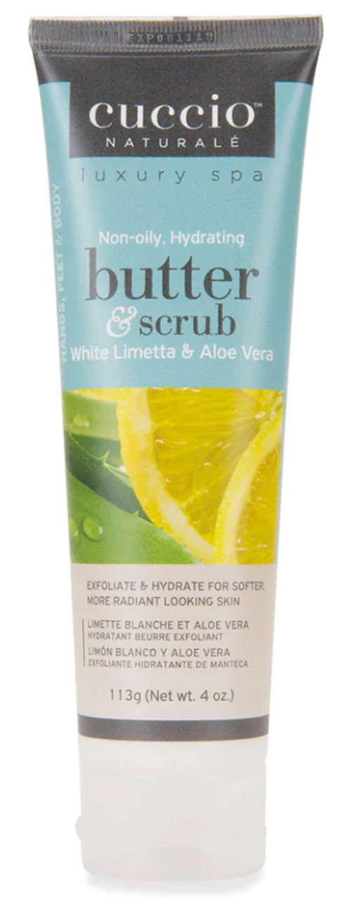 Cuccio Naturale Butter Scrub White Limetta And Aloe Vera - 4 oz / 113 g