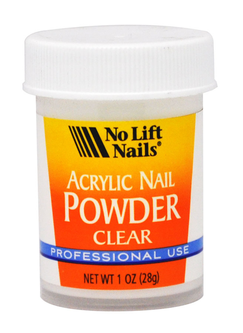 No Lift Nails Ultra Sift Acrylic Powder CLEAR - 1 oz (28g)