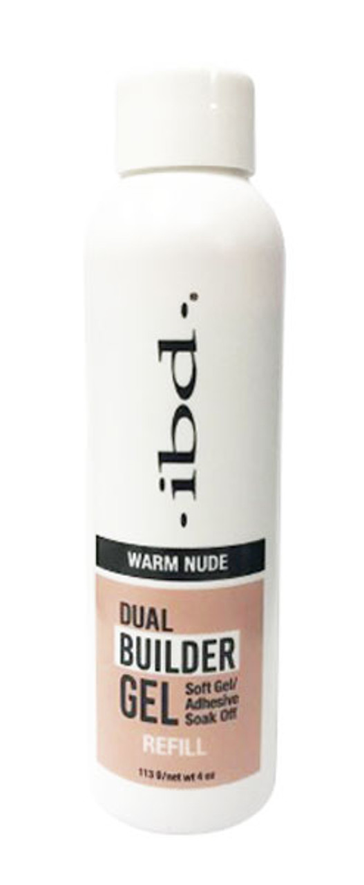 ibd Soft Gel Dual Builder Gel - Warm Nude - 4 oz / 113 g