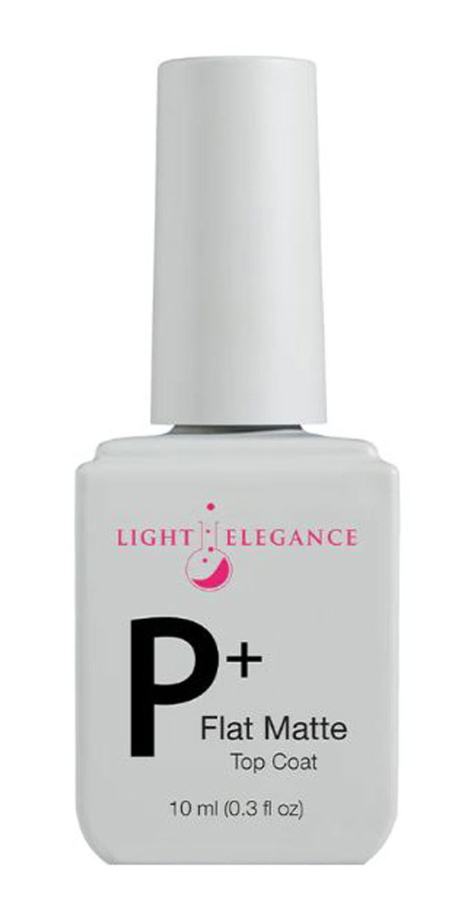 Light Elegance P+ Flat Matte Soak-off Top Coat - 10 ml