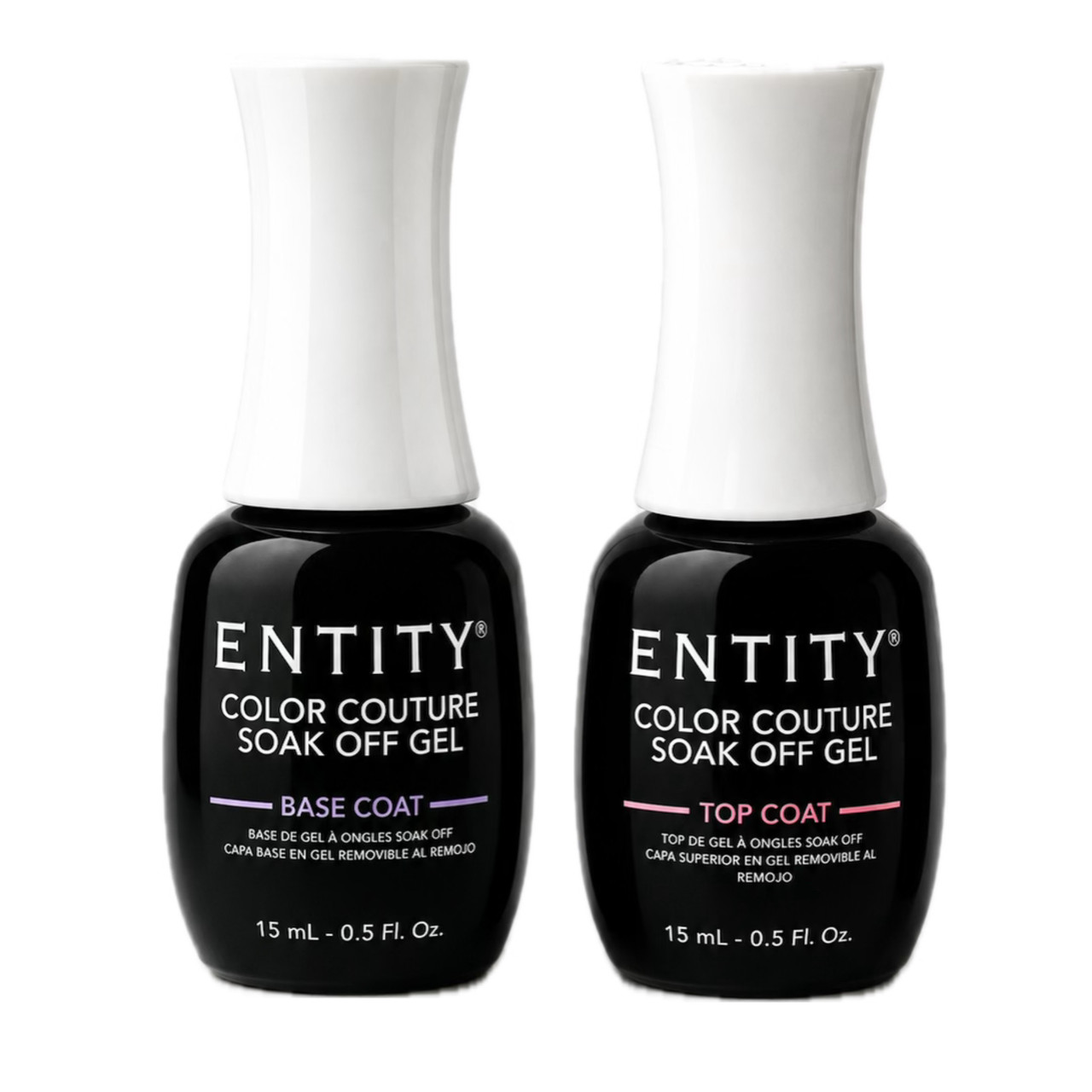 Entity Color Couture Soak Off Gel TOP & BASE DUO