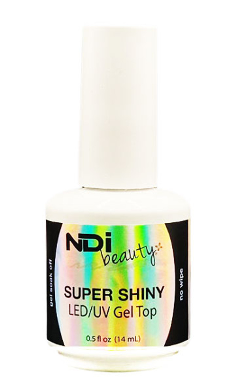 NDi beauty Super Shiny LED/UV No Wipe Gel Top - .5 oz