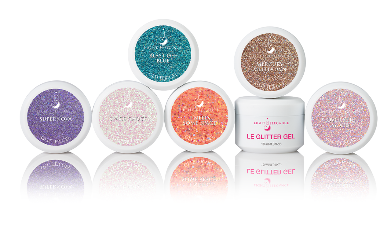 Light Elegance Glitter Gel Out of This World Summer 2024 Collection 6PC Pack