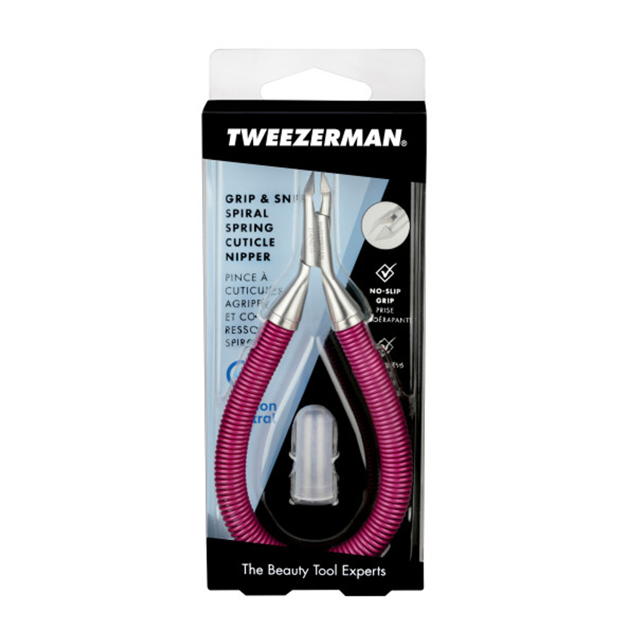 Tweezerman Grip And Snip Spiral Spring Cuticle Snipper
