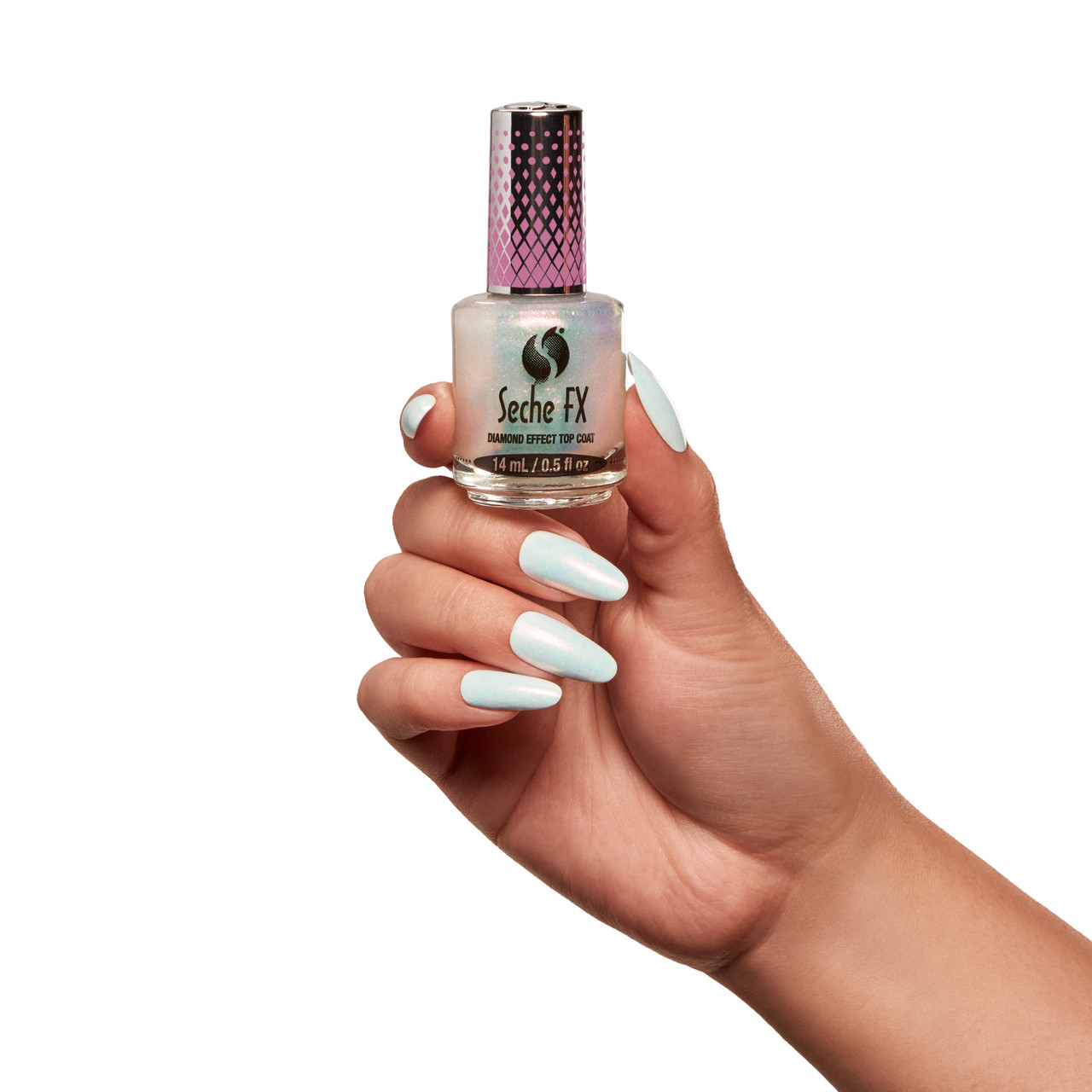 Seche FX Diamond Effect Top Coat Pink - .5 fl oz