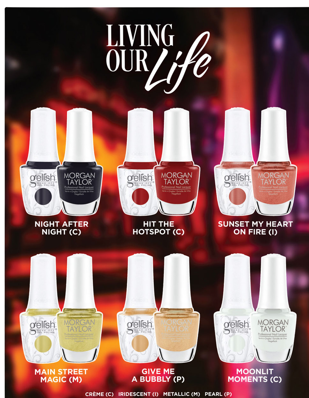 Gelish TWO Of A Kind FALL 2025 Living Our Life collection (Gel & Lacquer)