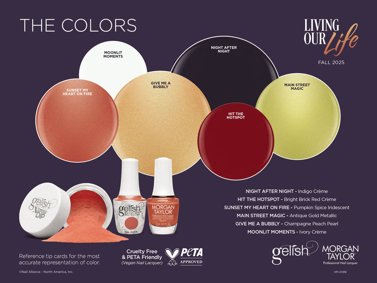 Gelish TRIO Of A Kind FALL 2025 Living Our Life collection (Gel & Lacquer & Dip)