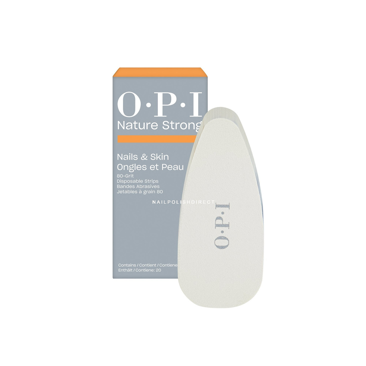 OPI Nature Strong Disposable Grit Strips - 80 Grit