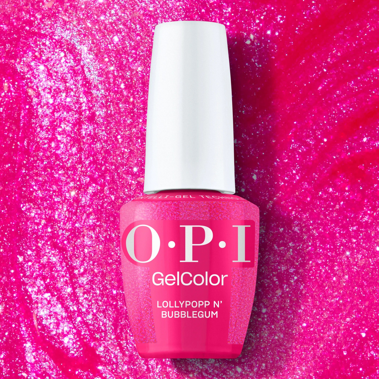 OPI GelColor Intelli-Gel Lollypoppin’ Bubblegum HPS02 - 0.5 oz (15 mL)