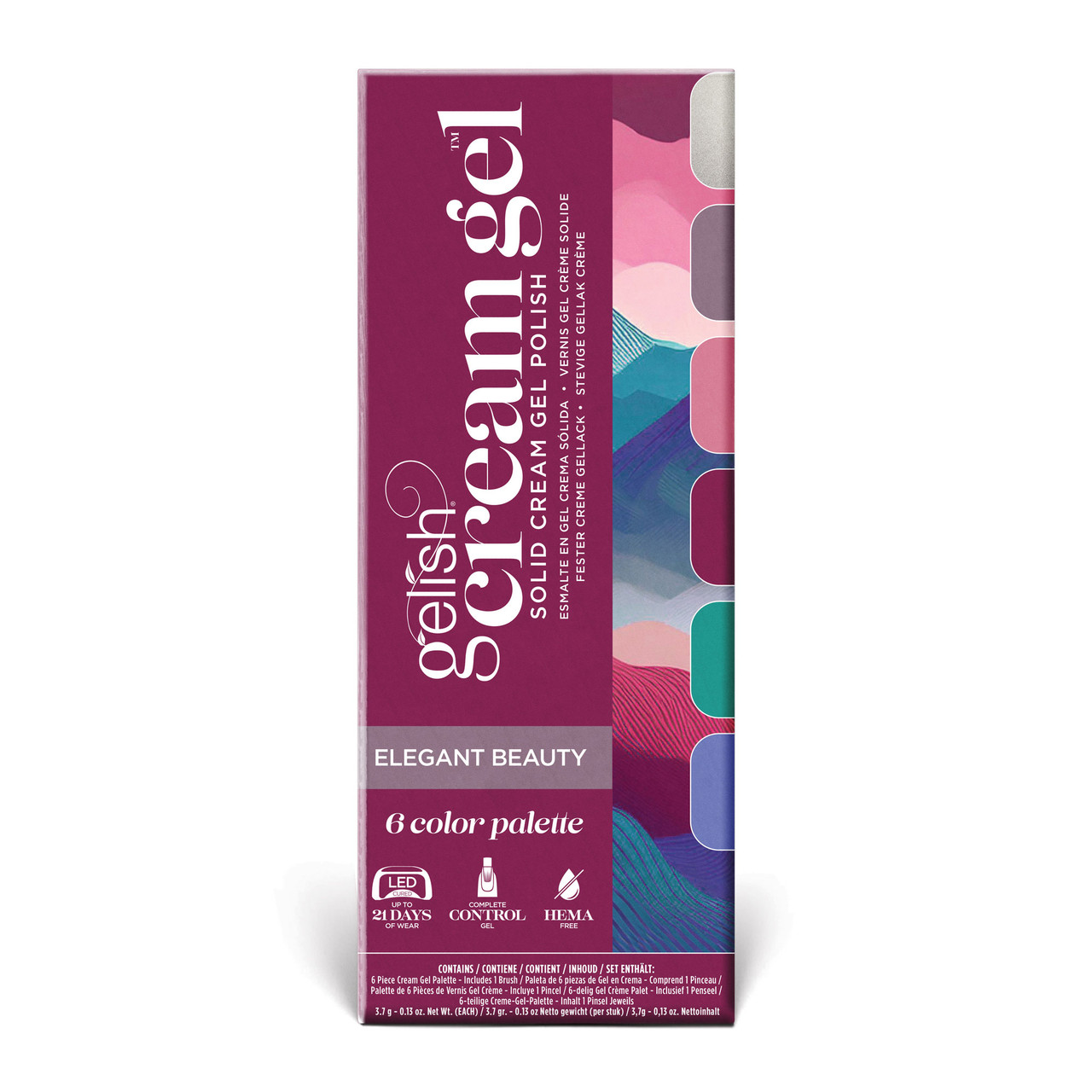 Gelish Cream Gel Polish Palette Elegant Beauty - 6 PC