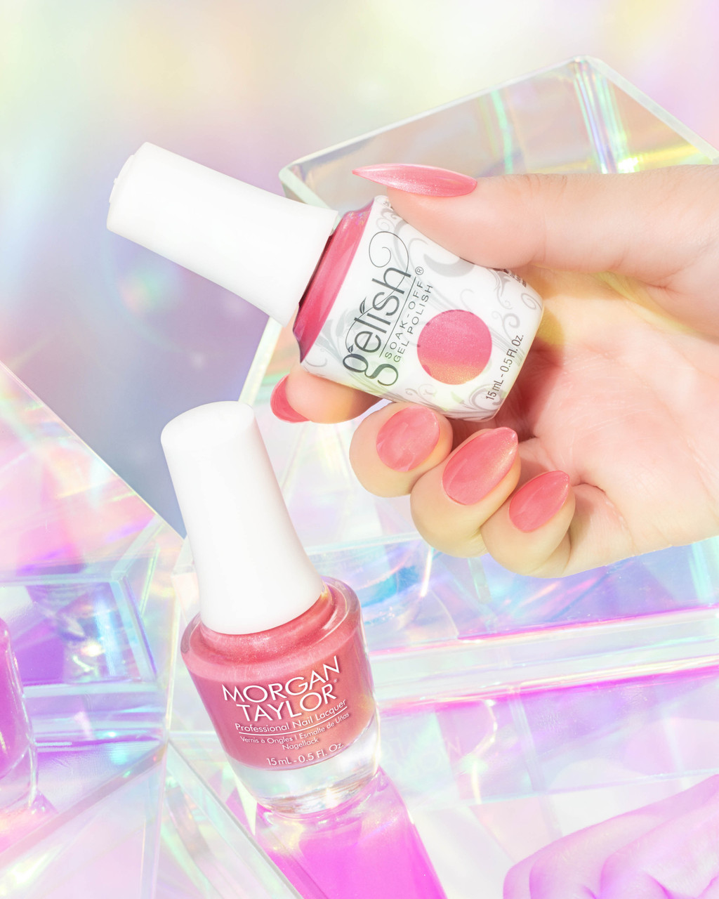 Gelish & Morgan Taylor Spring 2026 Prism Blooms collection Duo (Gel & Lacquer)