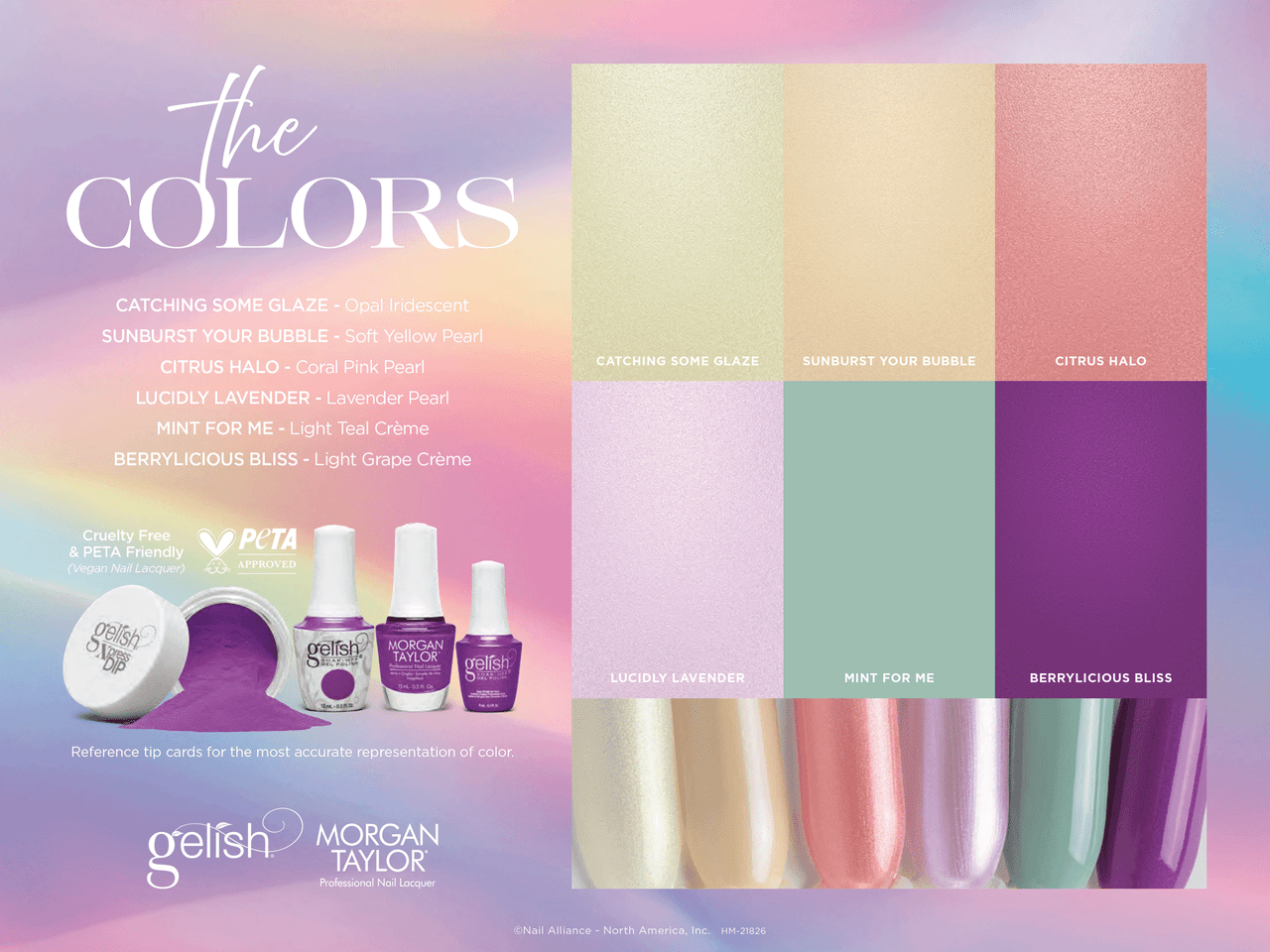 Gelish & Morgan Taylor Spring 2026 Prism Blooms collection MIXED 12PC Display