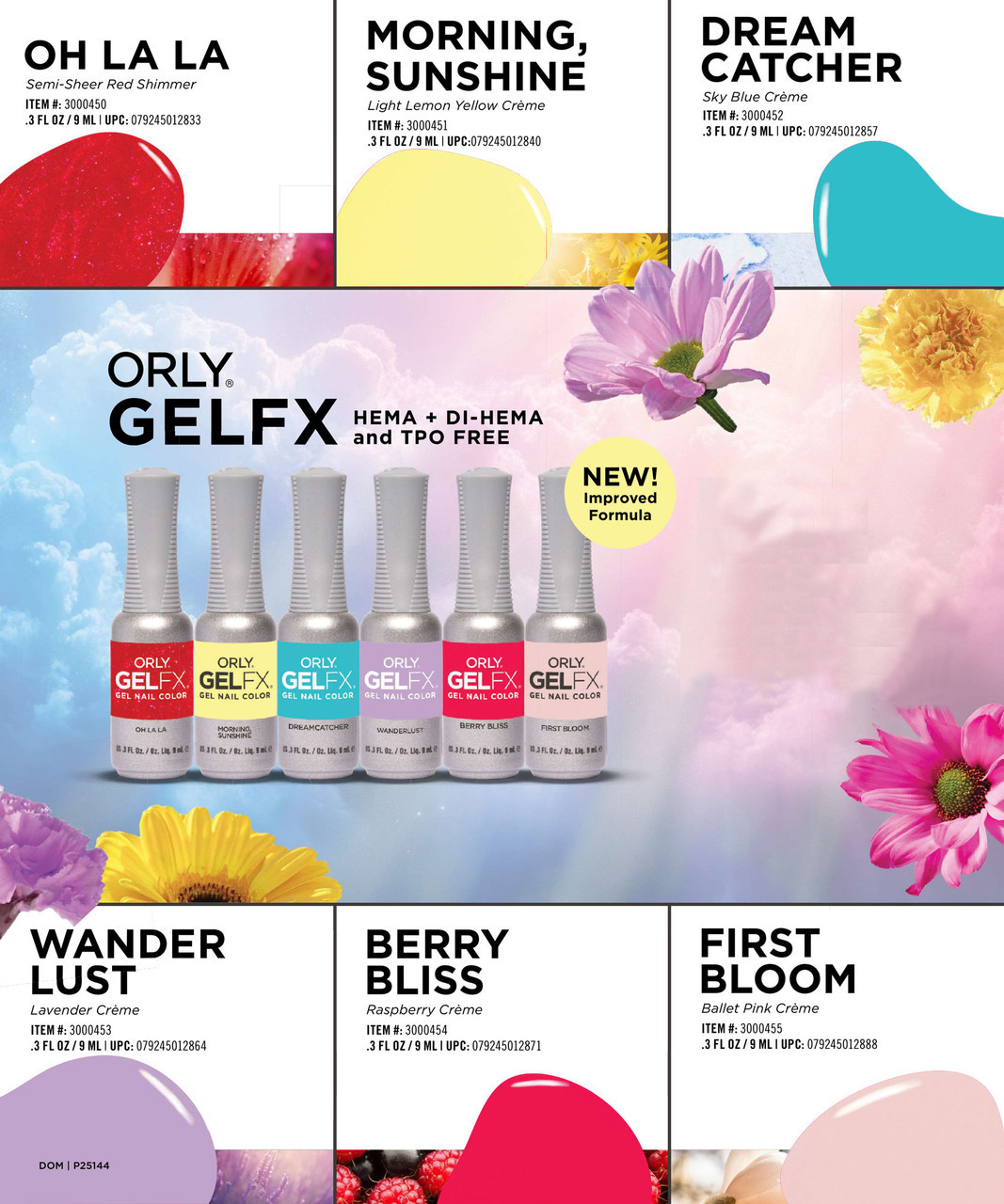 ORLY GelFX HEMA & TPO-Free Moments of Bliss Spring 2026 Collection - 6 PIX