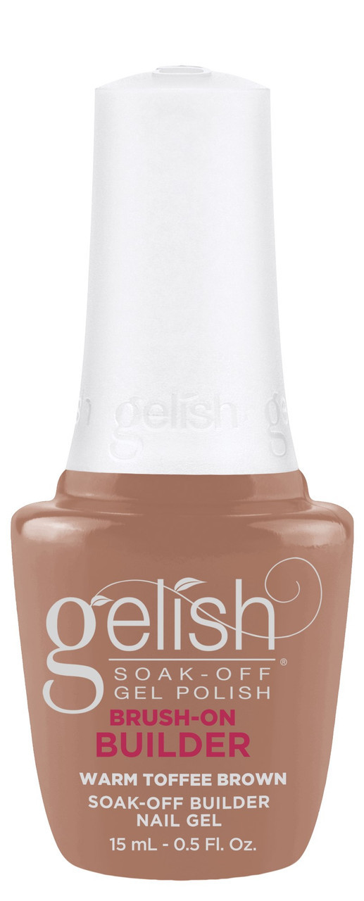Gelish HEMA-Free Brush-On Builder Warm Toffee Brown - 15 mL / .5 fl oz