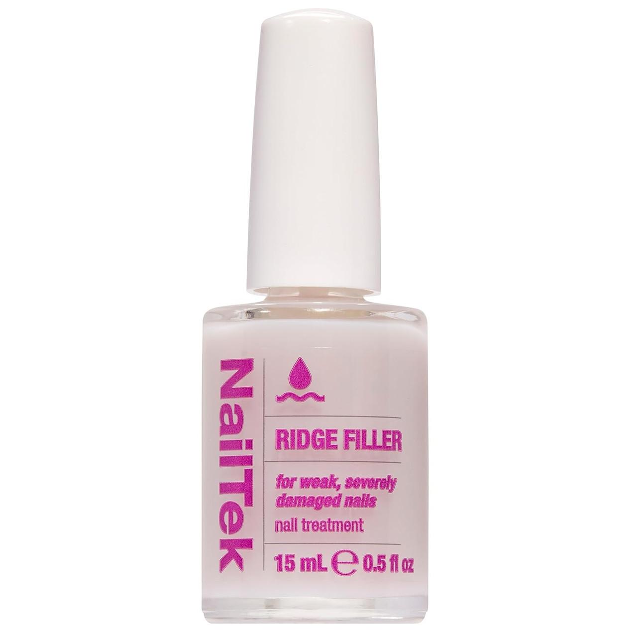 NailTek Ridge Filler Formula 4 - For Weak & Damaged Nails, 0.5 fl oz