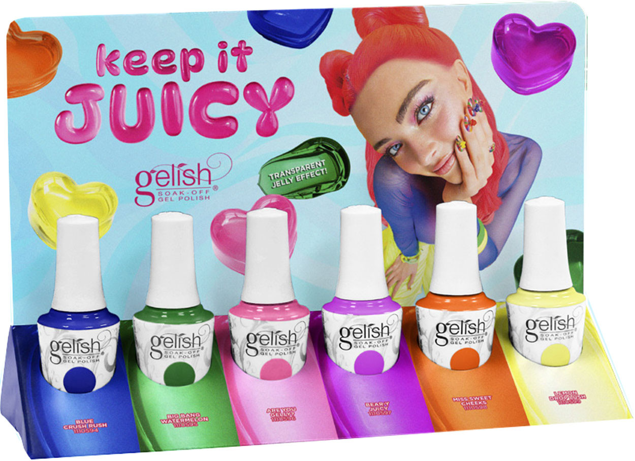 Gelish Soak-Off Gel Summer 2026 Keep It Juicy collection - 6PC Display