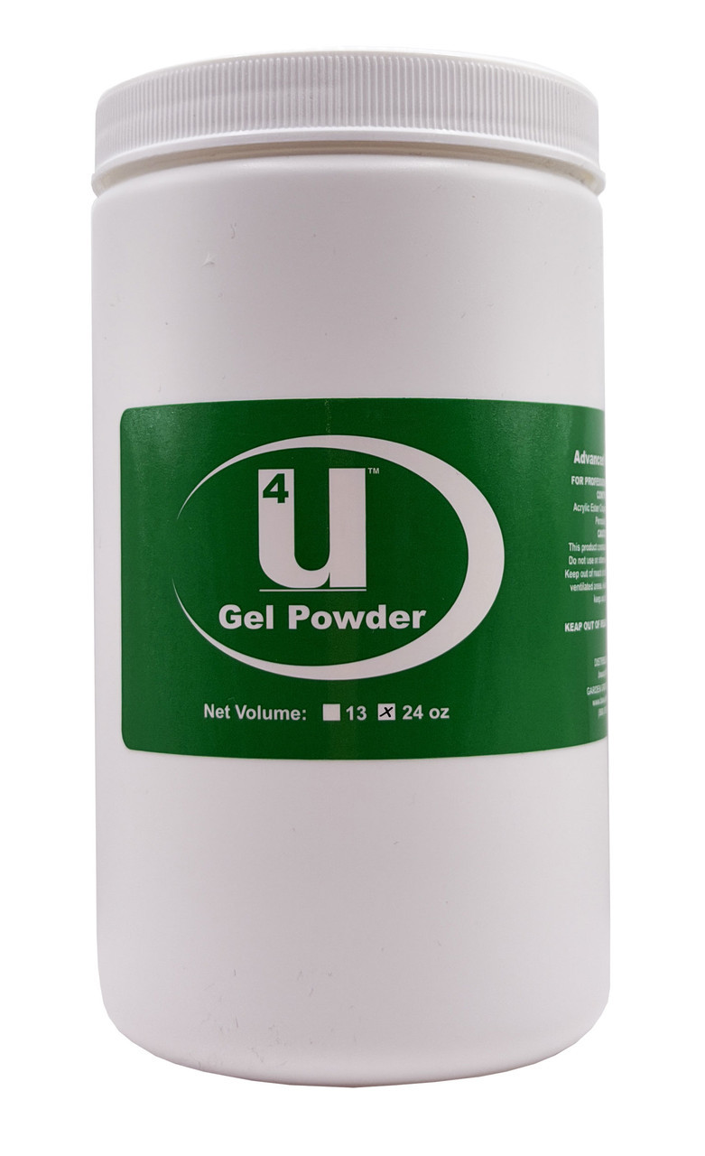 U4 Crystal Clear Gel Nail Powder - 24 oz