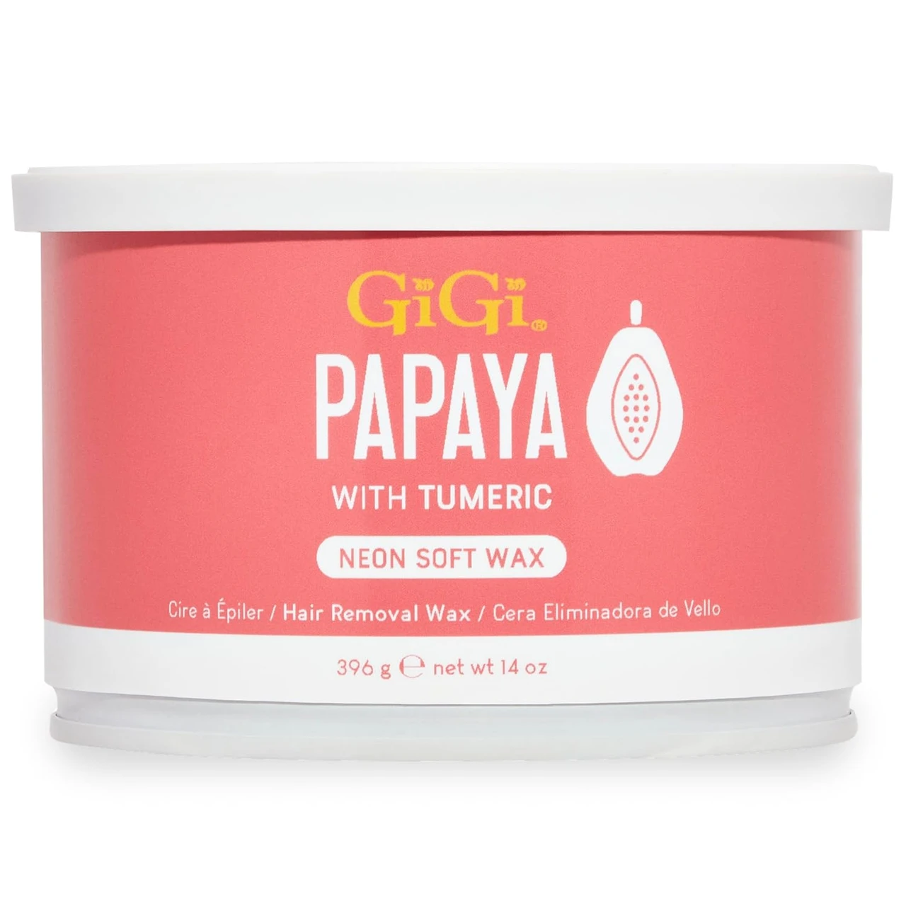 GiGi Neon Soft Wax Papaya - 14oz
