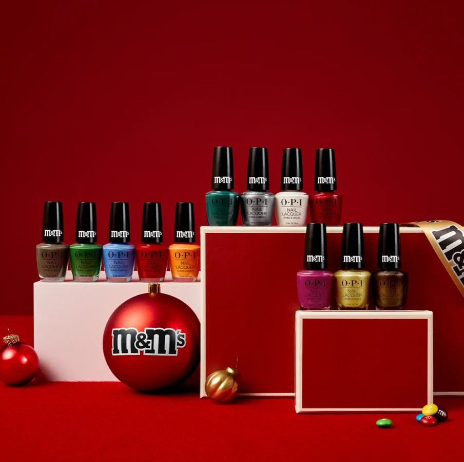 OPI Nail Lacquer Sweeten Your Mani x m&m Holiday 2026 Collection - 12PC Display