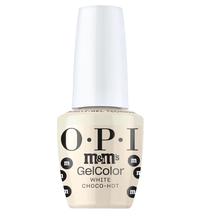 OPI x M&M'S GelColor Intelli-Gel White Choco-hot HPT11 - 0.5 oz (15 mL)