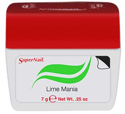 SuperNail Accelerate Soak Off Color Gel: Lime Mania - 7 g / .25 oz