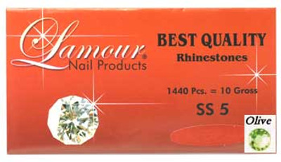 Lamour Rhinestone Color - Olive - 1440ct