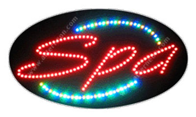 Animation & Flashing LED Sign - Spa