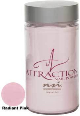 NSI Attraction Nail Powder - Radiant Pink - 24.7oz