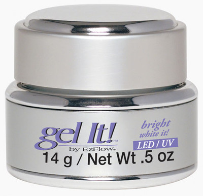 EzFlow LED/UV Gel It! Bright White It! 14 g / Net Wt. .5 oz