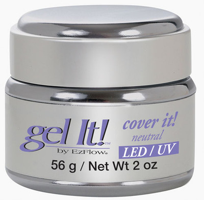 EzFlow LED/UV Gel It! Cover It! Neutral 56 g / Net Wt. 2 oz