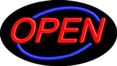 Neon Flashing Sign Open Closed