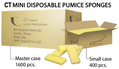 CT Mini Disposable Pumice Pads  400pc - Yellow