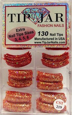 Tip Jar Fashion Nails Glitter Tips - CST219