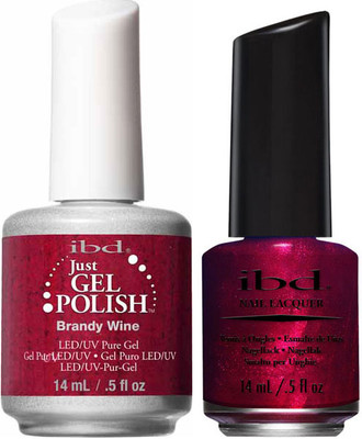 ibd Just Gel Polish & Nail Lacquer Brandy Wine - .5oz