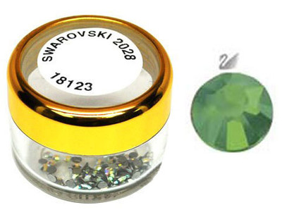 Swarovski 2028 Xilion Hotfix Flat Back SS5 Palace Green Opal - 100 pcs