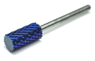 Blue Nano Coated Carbide Nail Drill Bit - 3/32" 2-EXTRA COARSE