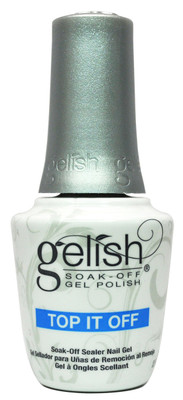 Gelish Soak OFF Gel Polish - TOP IT OFF - 15 ml. 0.5 oz.