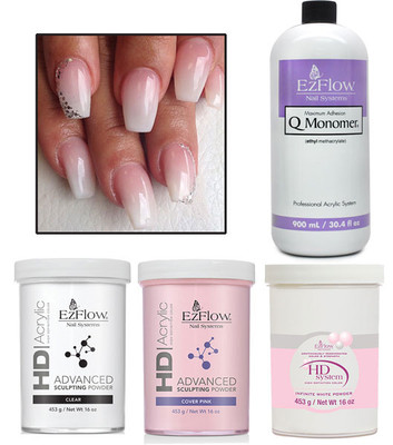 Ombre Nails Design Powders and Liquids