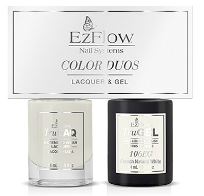 EzFlow TruGEL LED/UV French Natural White Dou 106ED - 14 mL / 0.5 fl oz