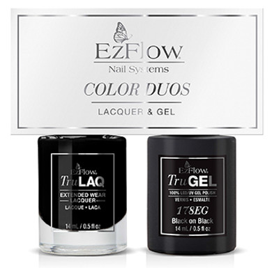 EzFlow TruGEL LED/UV Black on Black Duo 178ED - 14 mL / 0.5 fl oz