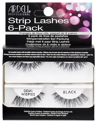 Ardell Strip Lashes 6-Pack - Demi Wispies Black