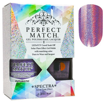 LeChat Perfect Match Spectra Gel Polish + Nail Lacquer Futuristic - 5oz