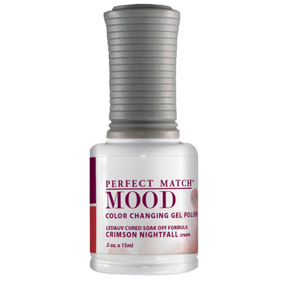 LeChat Perfect Match Mood Gel Polish Crimson Nightfall - .5oz