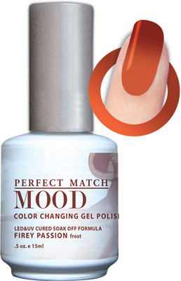 LeChat Perfect Match Mood Gel Polish Firey Passion - .5oz