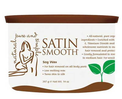 Satin Smooth Organic Soy Wax - 14oz - SSW14SY